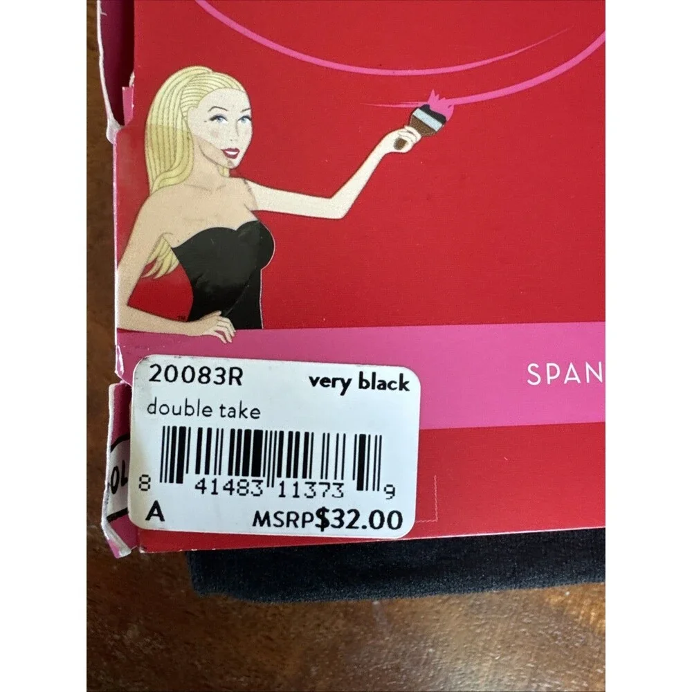 Spanx Shapewear Black Tights Double Take Women’s Size A Bnib